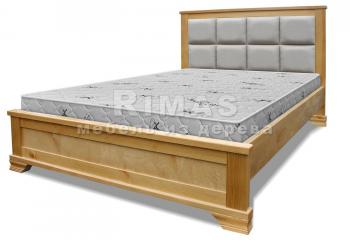 Кровать из сосны «Классика с мягкой вставкой»